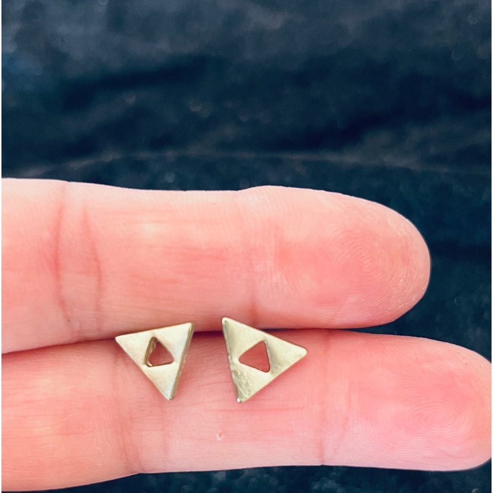 NEW Sterling silver?Triangle minimalistic post earrings